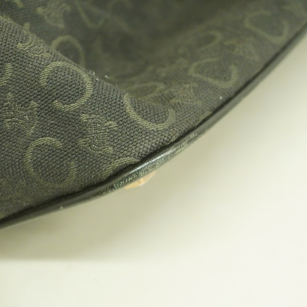 Celine Black Canvas Handbag Macadam C - Picture 8 of 10